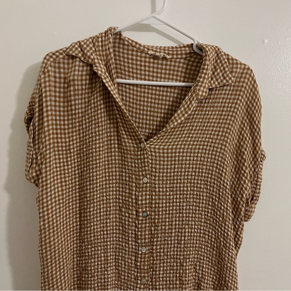 Flowy Gingham Top